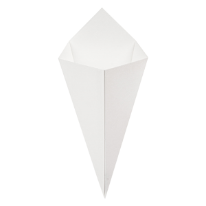 CORNETS FRITES 'THEPACK' 250 G  BLANC CARTON ONDULÉ NANO-MICRO X 200 UNITES – Image 5
