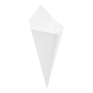 CORNETS FRITES 'THEPACK' 250 G  BLANC CARTON ONDULÉ NANO-MICRO X 200 UNITES – Image 4