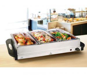 Plaque chauffante avec cuvettes 300W