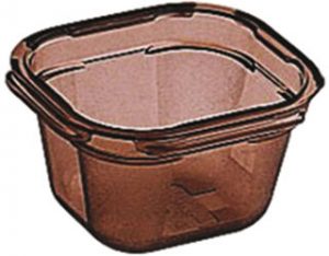 BAC GASTRONORME EN COPOLYESTER FUME - GN 1/6 PROFONDEUR 15 CM ALTO PLUS