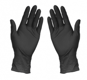 GANT NITRILE FIRST NOIR NON POUDRÉ TECHLINE ORIGIN TAILLE L 9/8 BOITE X100