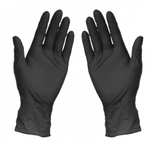 GANT NITRILE FIRST NOIR NON POUDRÉ TECHLINE ORIGIN TAILLE L 9/8 BOITE X100