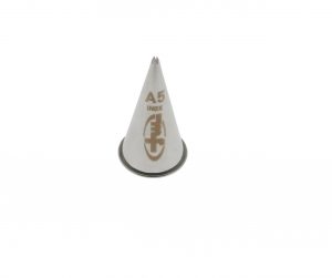 Douille pâtisserie cannelée inox A5 - Ø 3 mm