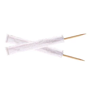 CURE-DENTS ENVELOPPÉS INDIVIDUELLEMENT 6,5 CM NATUREL BOIS (1000 UNITÉS)