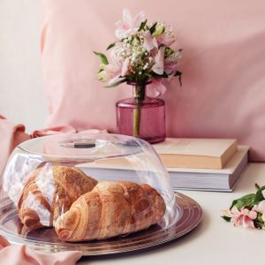 Support pour gâteau  33cm 2pcs. Inox et polystiryne