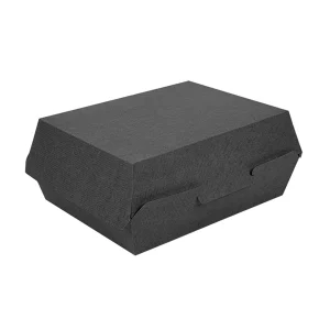 BOÎTES "LUNCH BOX" 'THEPACK'  22,5x17x8,5 CM NOIR CARTON ONDULÉ NANO-MICRO X 50 UNITES