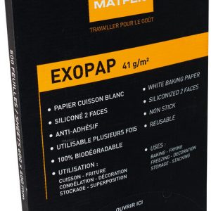 500 FEUILLES DE PAPIER SILICONE BLANCHI GN 1/1 53X32 CM EXOPAP