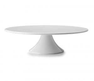 Guéridon pâtissier ø 32,5 cm - mélamine blanche – Image 2