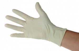 GANT LATEX BLANC POUDRÉ TECHLINE ORIGIN TAILLE M 7/8  BOÎTE X100