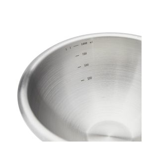 Bassine demi-sphérique « Cul-de-Poule » en inox Ø 16cm fond silicone – Image 3