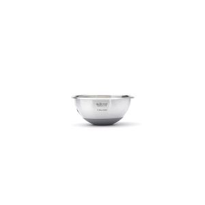 Bassine demi-sphérique « Cul-de-Poule » en inox Ø 16cm fond silicone