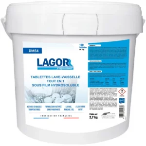 TABLETTES MLV TOUT EN 1 HYDROSOLUBLES LAGOR SEAU DE 150
