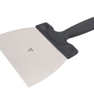 PALETTE à ENDUIRE INOX POUR RACLER LES MOULES à CHOCOLAT 18X10 CM