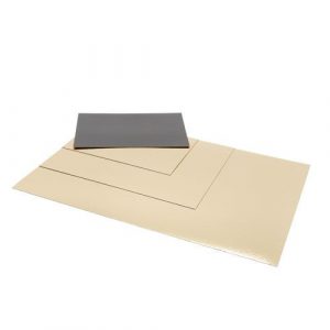 Plaques carton double face or-noir 30 x 20 cm x 50 unités