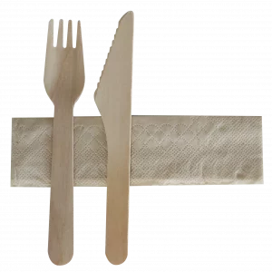 Kit couverts  bois 3 en 1  à l'unité