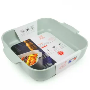 Appolia Plat Four Céramique Carré Vert Sauge 36 cm