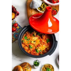 Tajine Tous Feux, Rouge, 30 cm - Atlas