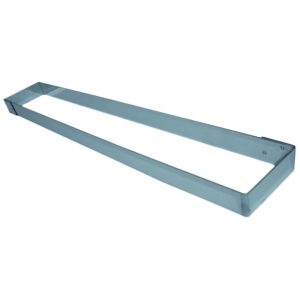 Rectangle mousse inox 57 x 11 x 2.5 cm