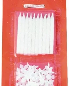 BLISTER 20 BOUGIES+ BOBÈCHES