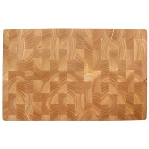 Planche à découper en bois de caoutchouc 33x25x4cm