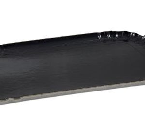 25 Plateau traiteur simple face noir/blanc 28 x 19 cm
