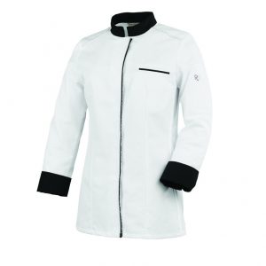 Veste ELBAX ML  blanc - noir T0 / XS