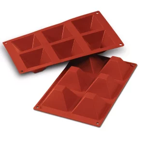 Moule silicone 6 pyramides Silicon Flex - Silikomart