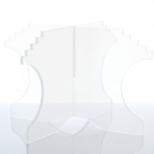 Socle cristal pour pyramide hauteur 16cm