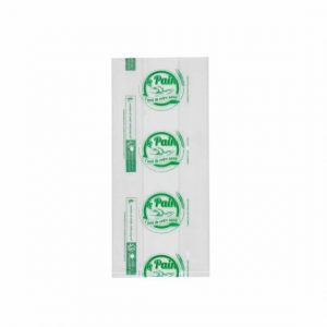 Sacs pains essentiels PEBD transparent / vert x 200 unités