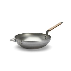 Wok bombé en Acier MINERAL B BOIS Ø32cm