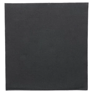 SERVIETTES ECOLABEL 'DOUBLE POINT'  39x39 CM NOIR