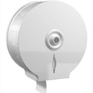 Distributeur de papier toilette maxi jumbo métal blanc