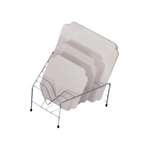 Support chromé pour carrés rainés