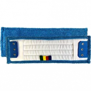 Frange microfibre languette / poche avec 3 œillets 40cm