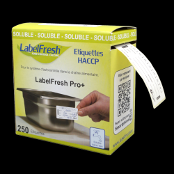 Étiquettes soluble HACCP