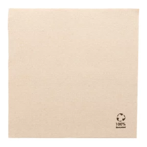 Serviettes double point  39x39 CM naturel
