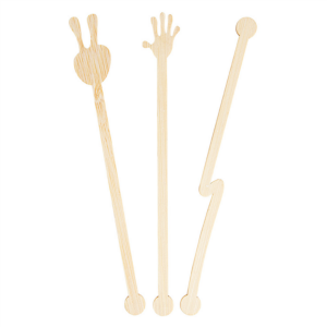 Agitateurs assorties 14cm  bambou x 100 unités