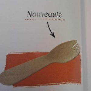 Mini Fourchette cuillères en bois naturel