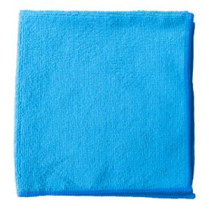 Lavette bouclée microfibre 38x38cm bleu