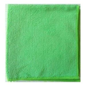 Lavette bouclée microfibre 38x38cm vert