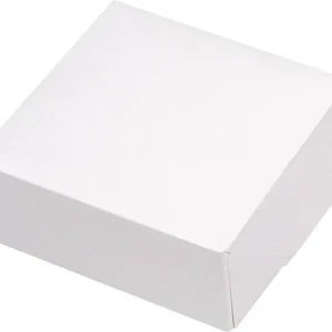Boites pâtissières blanches en carton 11 x 11 x hauteur 10 cm